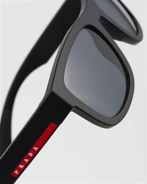 prada sport sunglasses ps 01q twk-180|Lens: Black Prada Linea Rossa Active Sunglasses.